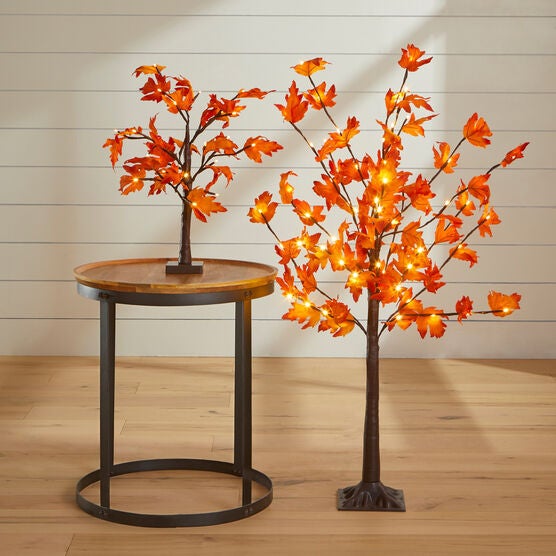 48"H Pre-Lit Maple Leaf Tree, , alternate image number null