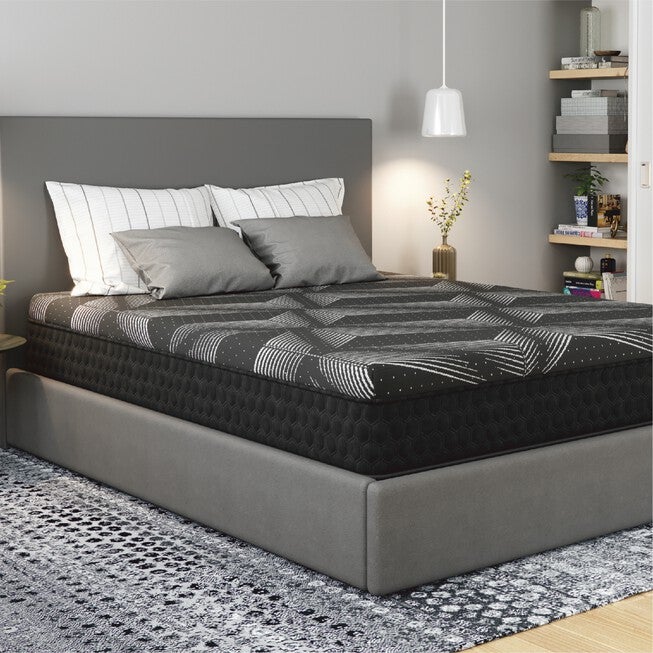 11 inches Copper Memory Foam Hybrid, Firm, Full Mattress, DARK GREY, hi-res image number null