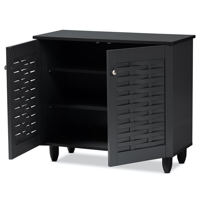 Winda 2-Door Wooden Entryway Shoe Storage Cabinet Furniture, , on-hover image number null