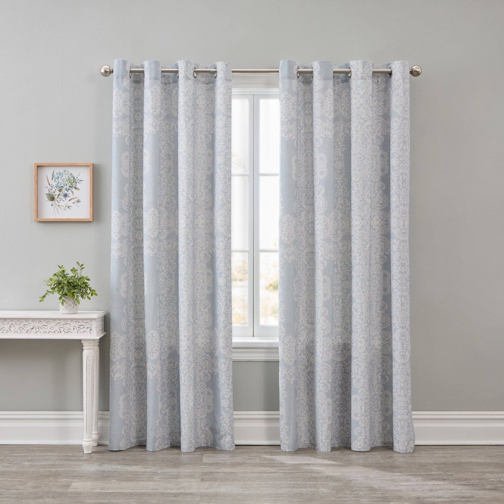 Delia Grommet Panel, 2-Pack, BLUE, hi-res image number 0