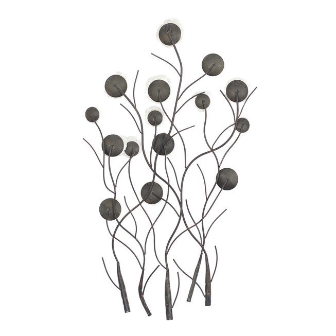 White Metal Coastal Abstract Wall Decor, , on-hover image number 1