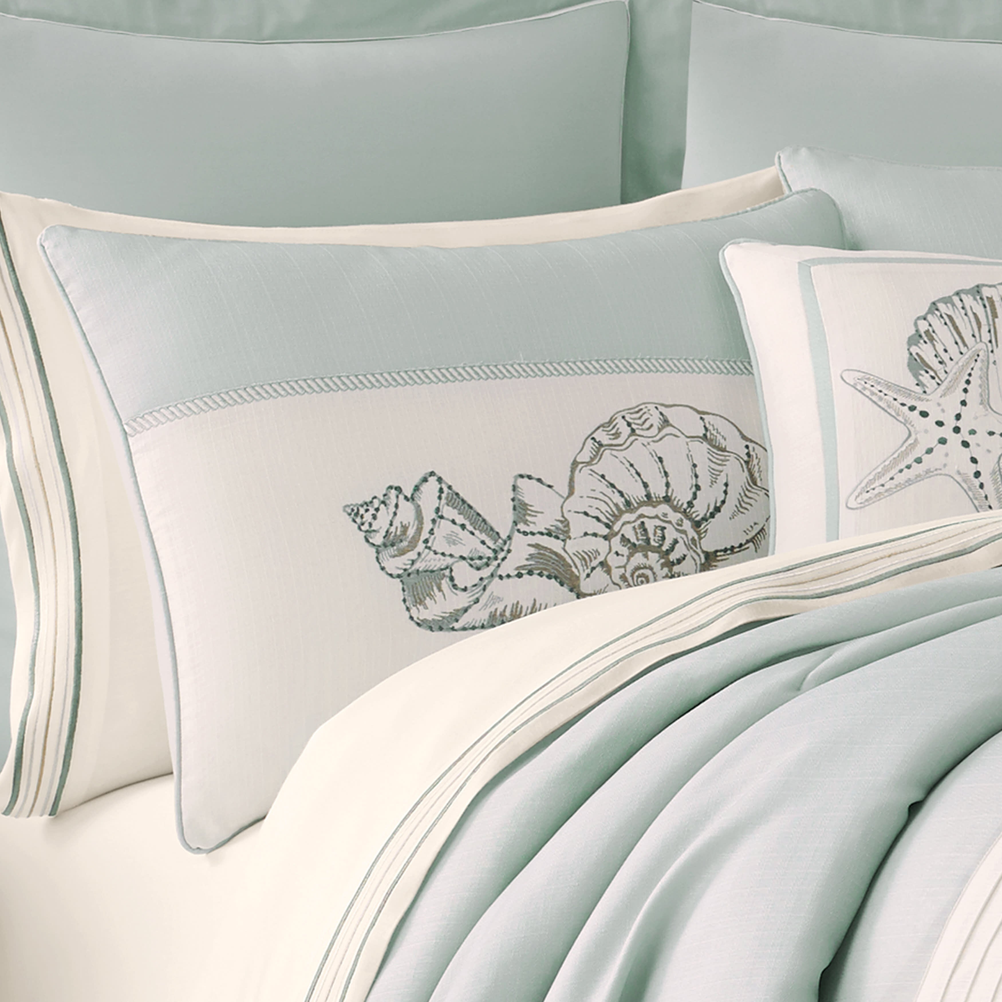 Water&#39;s Edge 4 Piece Comforter Set, AQUA, alternate image number 2