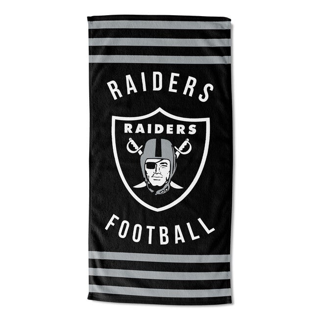 Raiders Stripes Beach Towel, MULTI, hi-res image number null