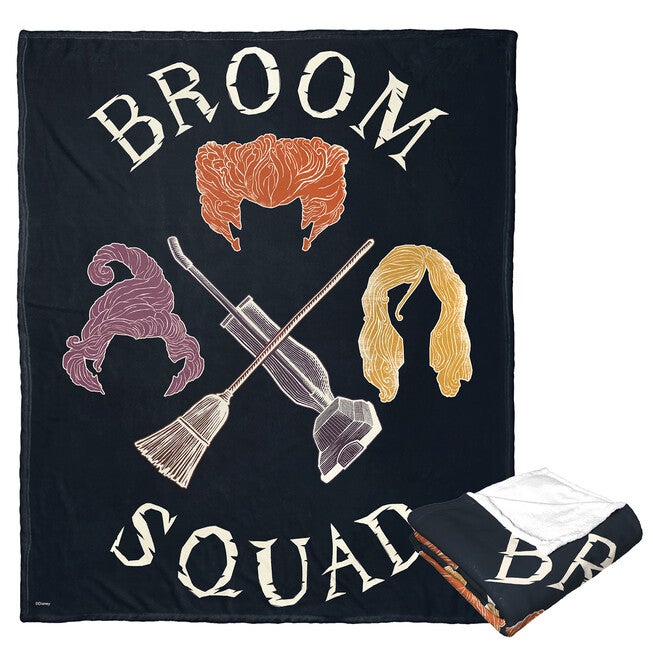 Hocus Pocus Broom Squad Silk Touch Throw Blanket, O, hi-res image number null