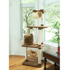 Real Wood 70" Cat Tree With Scratch Posts, Hammock, , alternate image number null