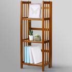 3-Shelf Folding Bookcase 14" Wide-Honey Oak, , alternate image number null