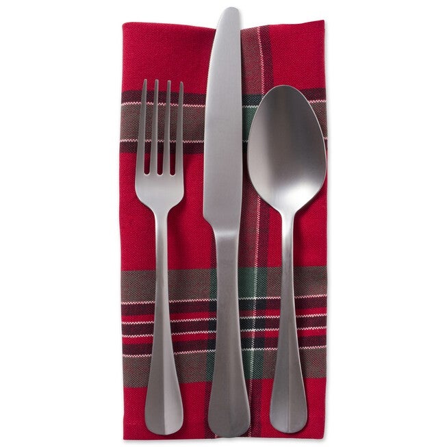 Holiday Plaid Napkin, Set of 6, , on-hover image number null