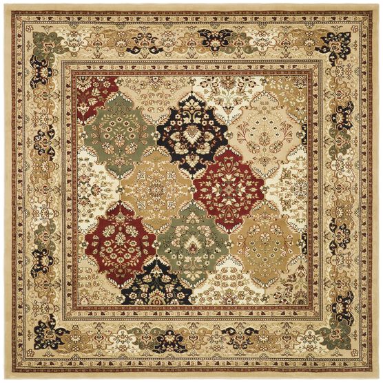 Lyndhurst 221 Multi / Beige 8' X 8' Square Square Rug, MULTI BEIGE, hi-res image number null