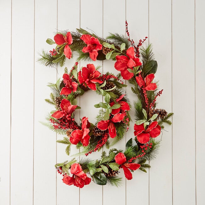 Amaryllis Wreath, , alternate image number 1