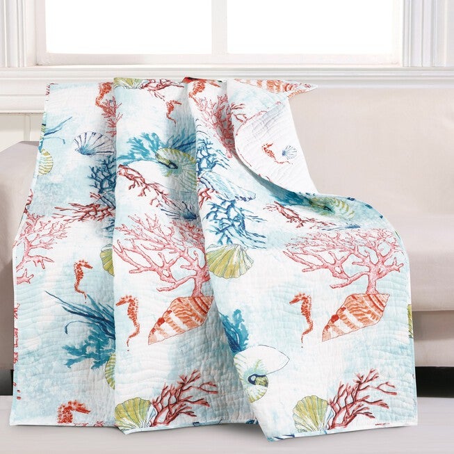 Sarasota Quilted Throw Blanket, MULTI, hi-res image number 0