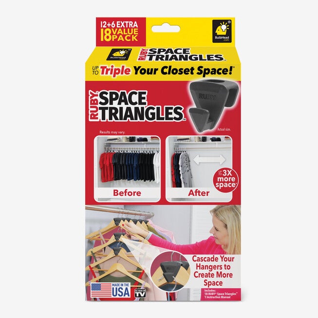 Ruby® Space Triangles, Set of 18, , alternate image number null