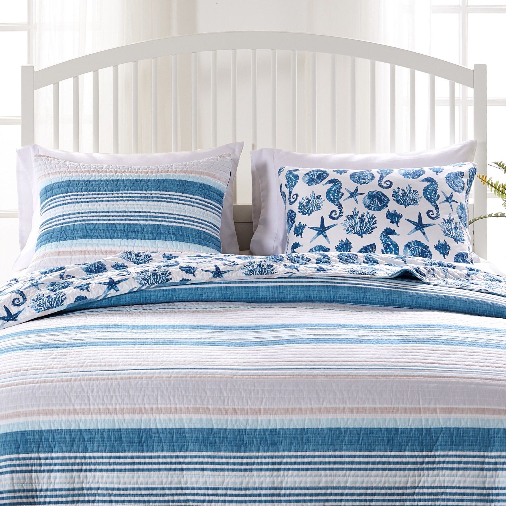 Pebble Beach Quilt And Pillow Sham Set, , alternate image number 2