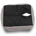 Orthopedic rectangle bolster Pet Bed,Dog Bed, super soft plush, Large 34x24 inches Gray, , alternate image number 3