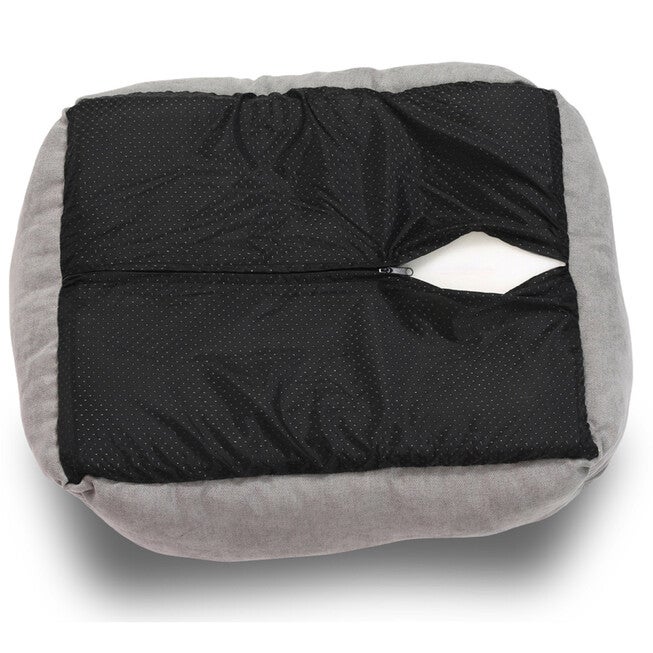 Orthopedic rectangle bolster Pet Bed,Dog Bed, super soft plush, Large 34x24 inches Gray, , alternate image number 3