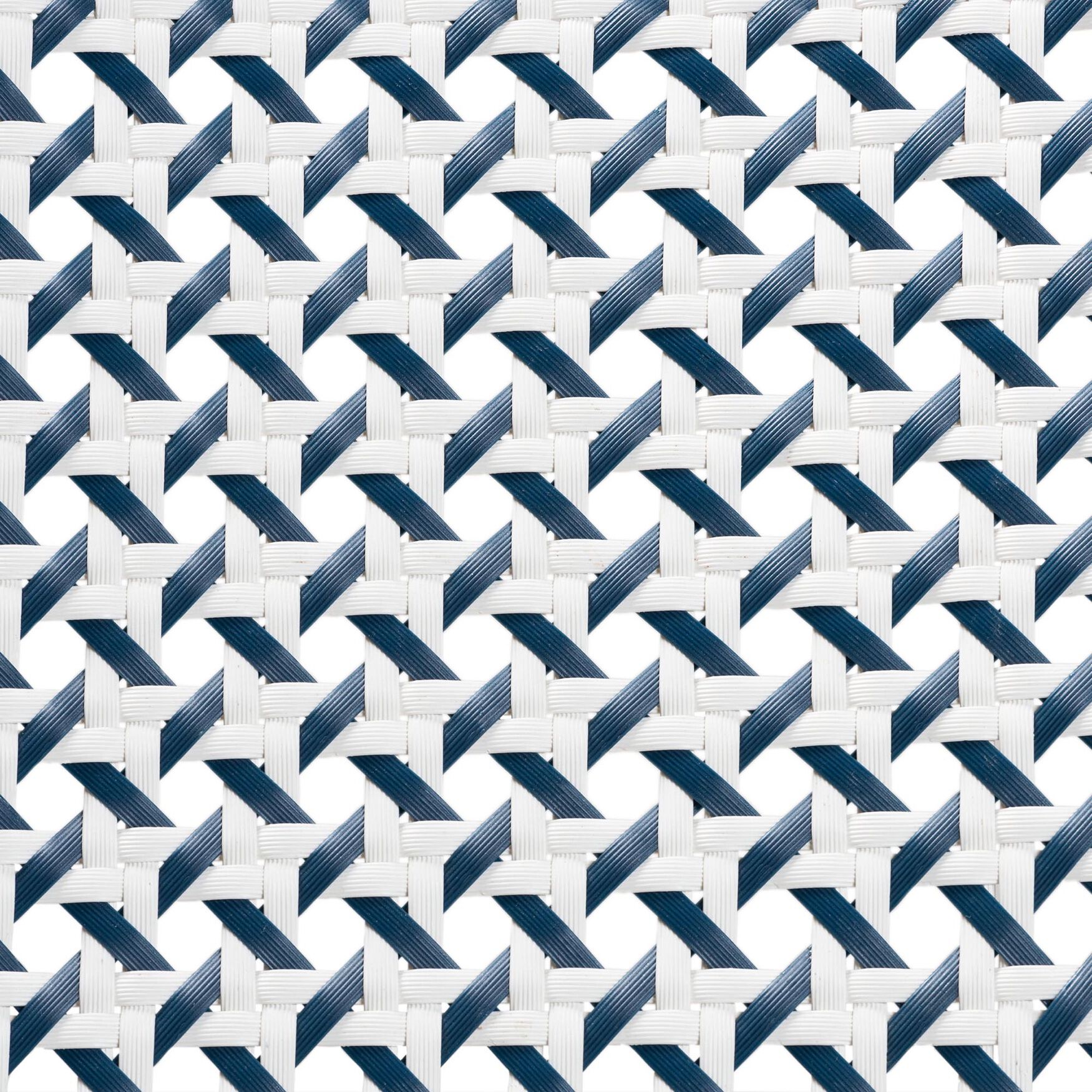 Luciana Modern French Blue and White Weaving Natural Rattan Bistro Chair, , alternate image number 12