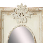 Set Of 4 Brown Wood Vintage Wall Mirror, , alternate image number null