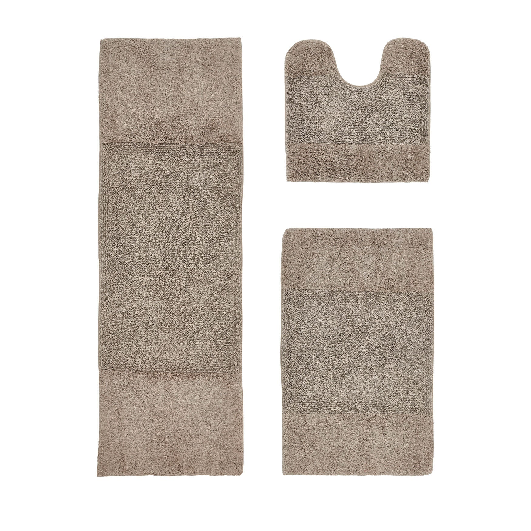 Granada Collection 100% Cotton 3 Piece (20 inches X 20 inches | 21 inches X 34 inches | 20 inches X 60 inches) Bath Rug Set, SAND, hi-res image number 0