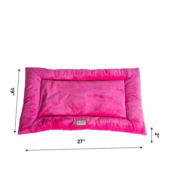 Medium Pet Bed Mat , Dog Crate Soft Pad With Poly Fill Cushion, , alternate image number 4