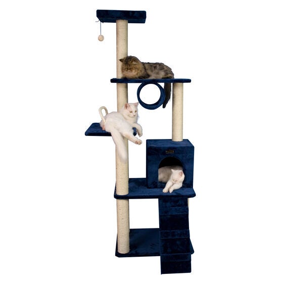 Real Wood 71" Cat Climbing Furniture Tower, , alternate image number null