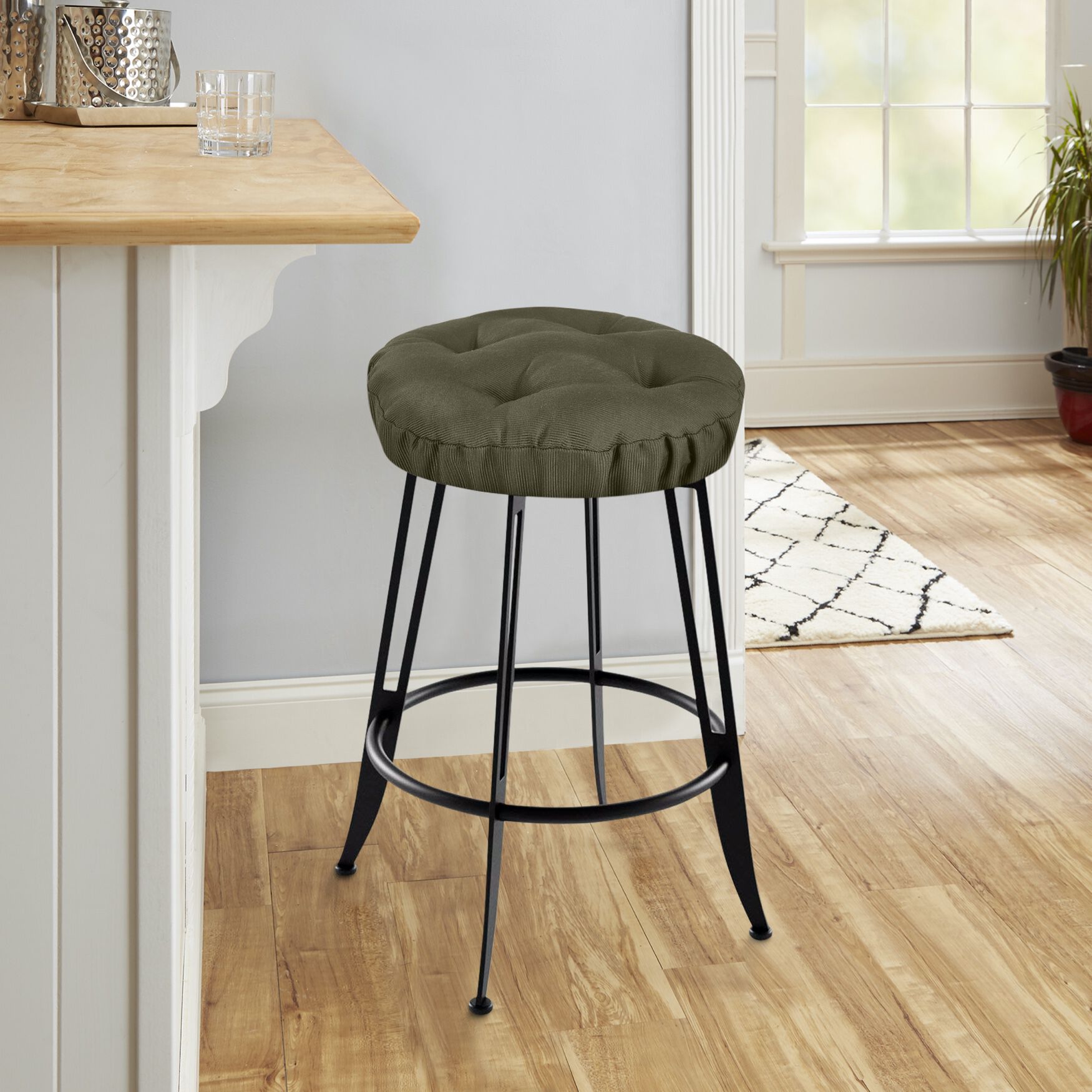 Luzerne Bar Stool Covers, LODEN, hi-res image number 0