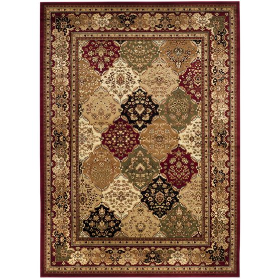 Lyndhurst 221 Multi / Red 8' X 11' Large Rectangle Rug, MULTI RED, hi-res image number null