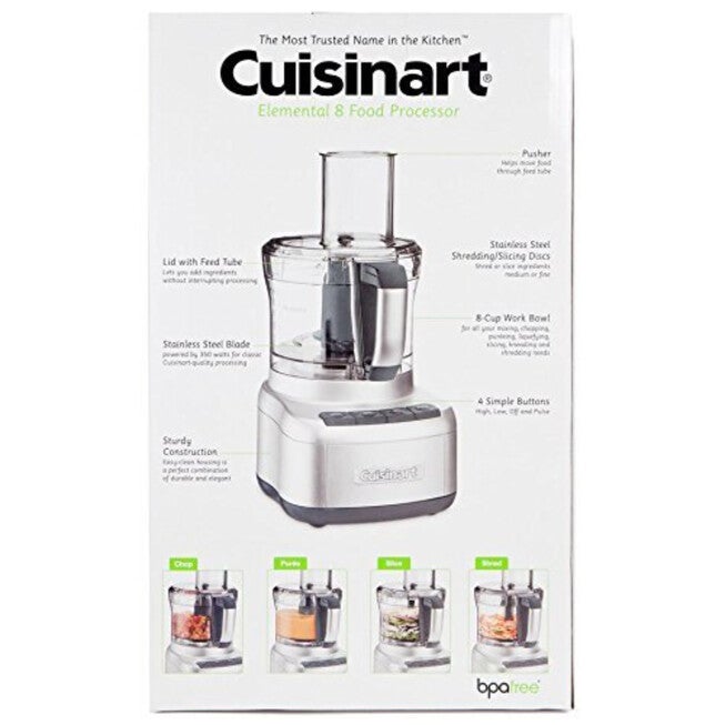 Elemental 8 Cup Food Processor (Silver), , alternate image number 3