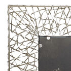 Silver Industrial Metal Wall Mirror, , on-hover image number null