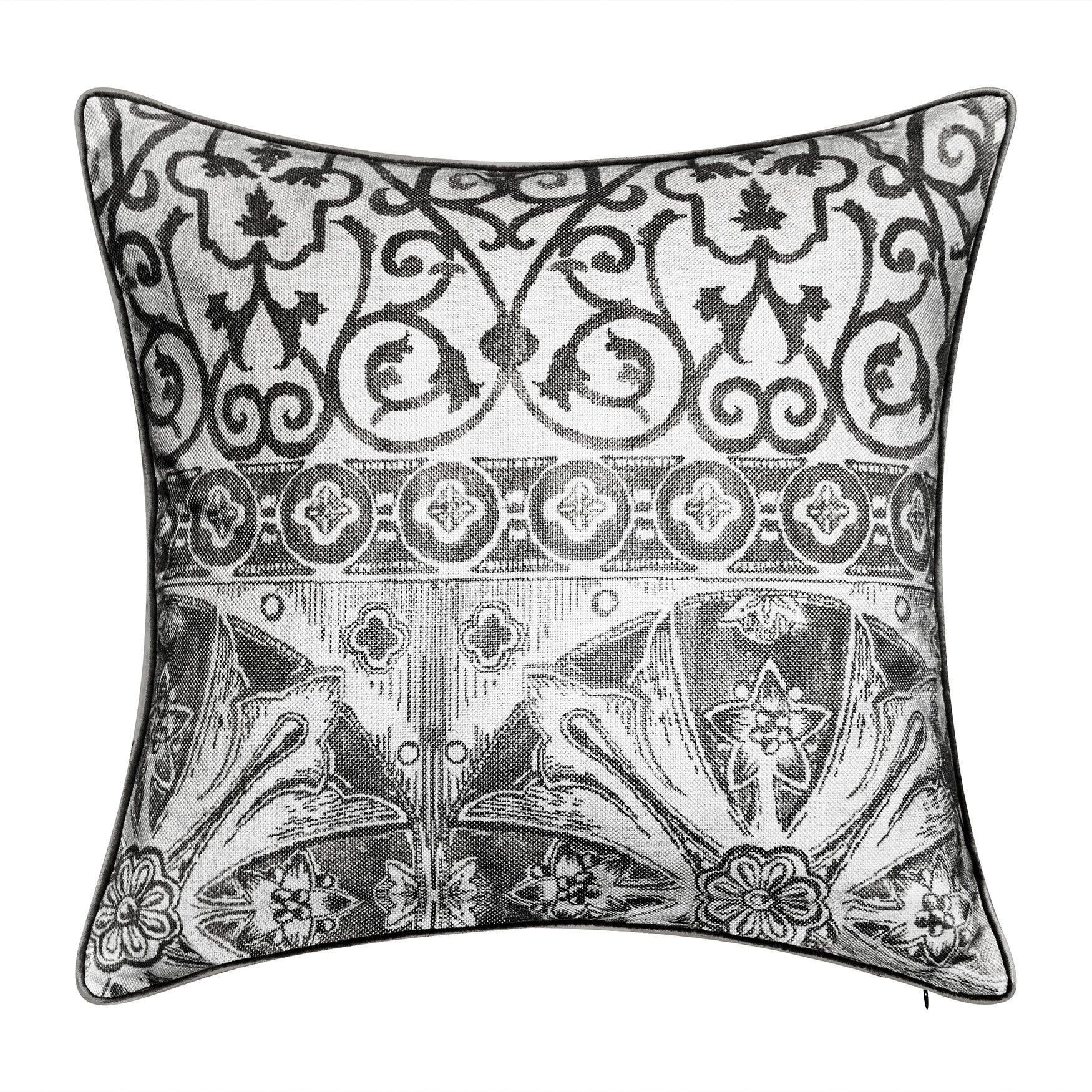 New York Botanical Garden&reg; Menorca Pillow Dec Pillow, BLACK, hi-res image number 0