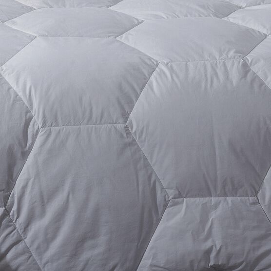 Honeycomb Stitch Down Alternative Comforter, Glacier Grey, , alternate image number null