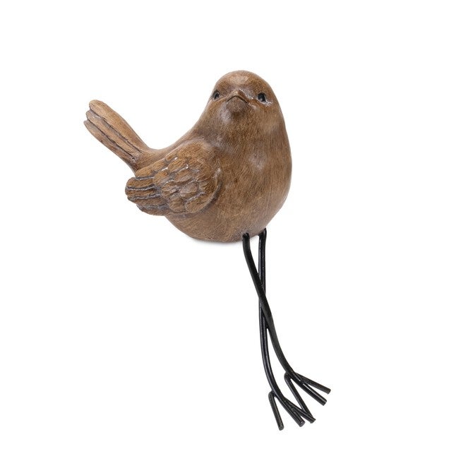 Etched Bird Shelf Sitter (Set of 6), BROWN/BLACK, alternate image number null