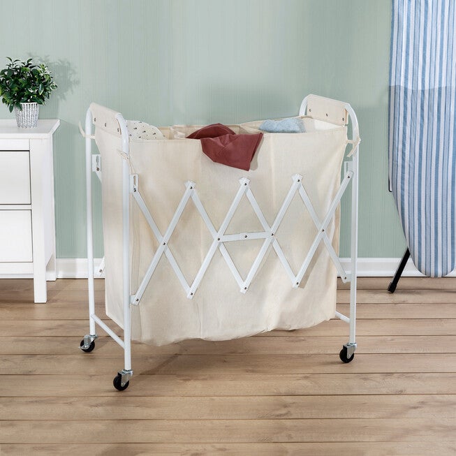 Collapsible Accordion Triple Sorter, NATURAL, hi-res image number 0