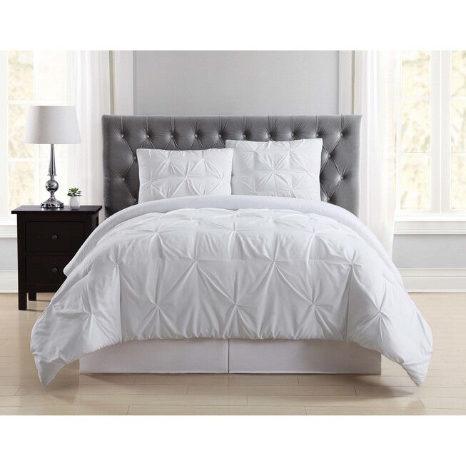 Pleated Comforter Set, WHITE, hi-res image number null