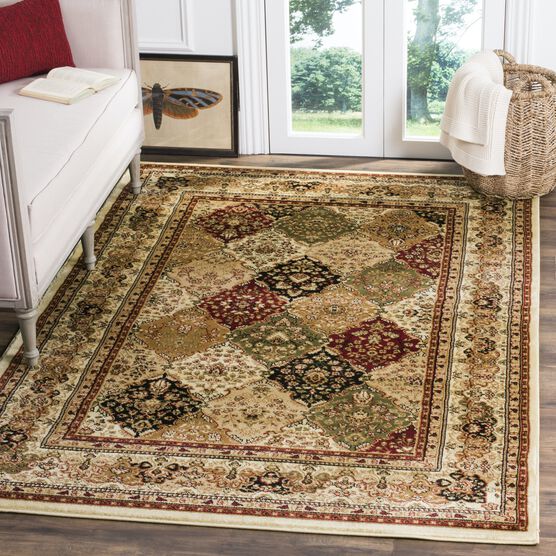 Lyndhurst 221 Multi / Ivory 8' X 8' Square Square Rug, , on-hover image number null