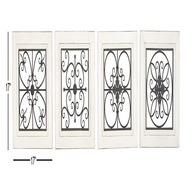 Set Of 4 Black Wood Farmhouse Wall Décor, , alternate image number 8