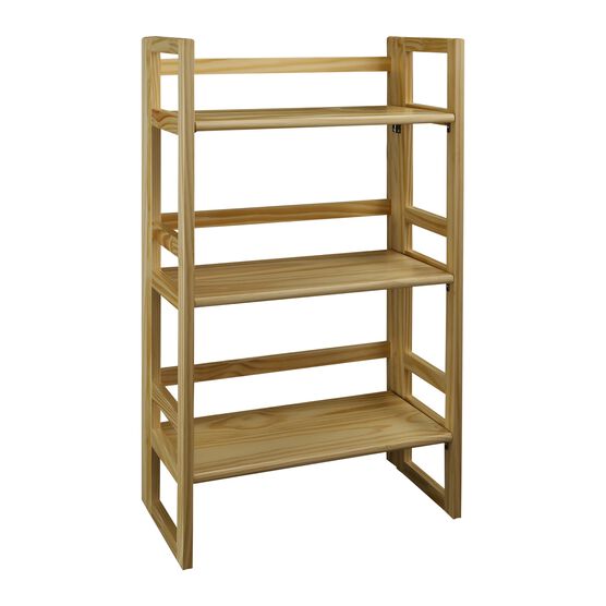 3-Shelf Folding Student Bookcase 20.75" Wide-Natural, , alternate image number null