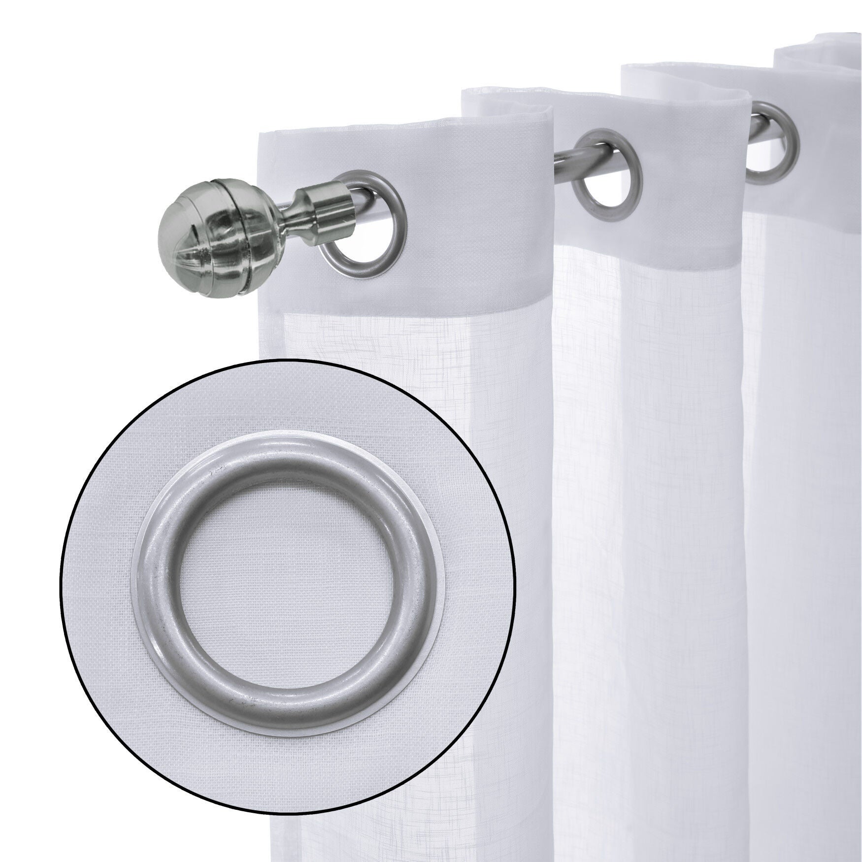 Cote D'Azure Sheer Curtain Panel, , alternate image number 3