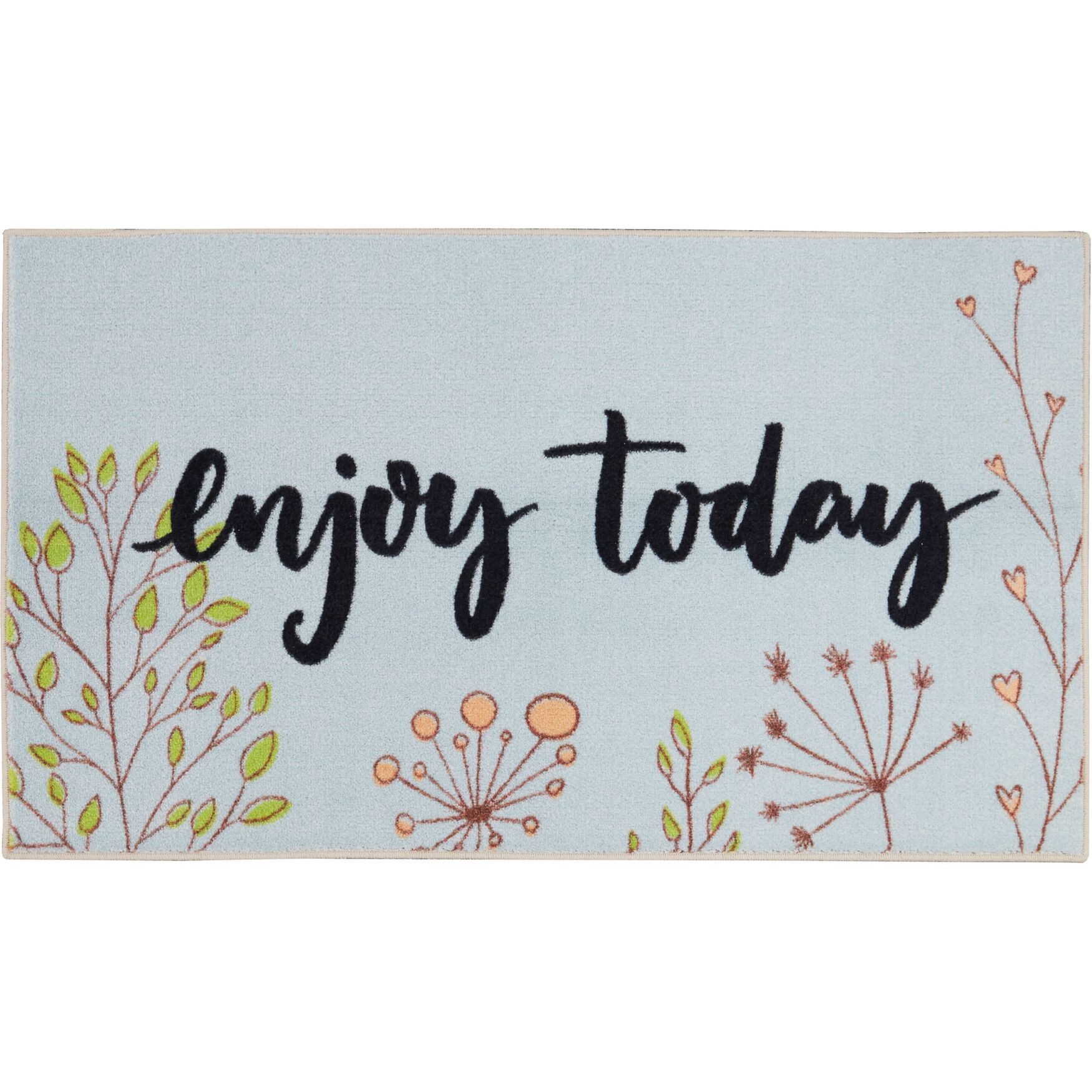 Spring Area Rug - Enjoy Today Kitchen Rug, 4468901 | King Size