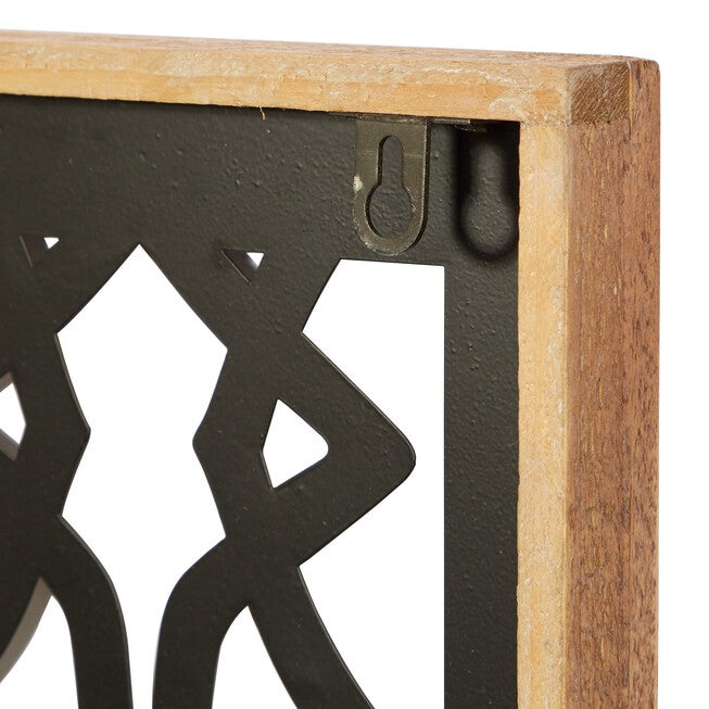 Set Of 4 Black Wood Contemporary Wall Decor, , on-hover image number 1