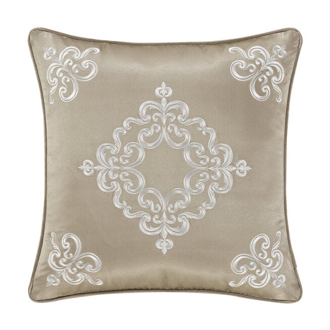 Potenza Sand 18 Inch Square Decorative Throw Pillow, SAND, hi-res image number null