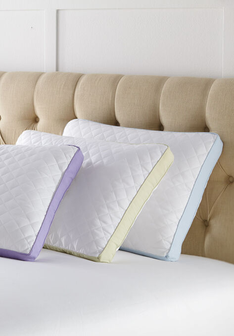 Stomach Sleeper Gusseted Density 2-Pack Pillows, WHITE, hi-res image number null