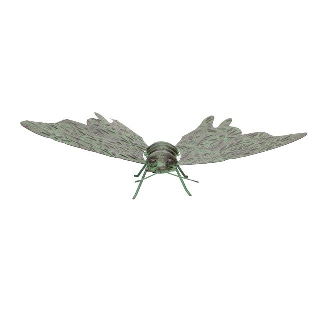 Iron Metal Butterfly Garden Accent 12.5 inchesL, GREEN/BLACK, alternate image number 2