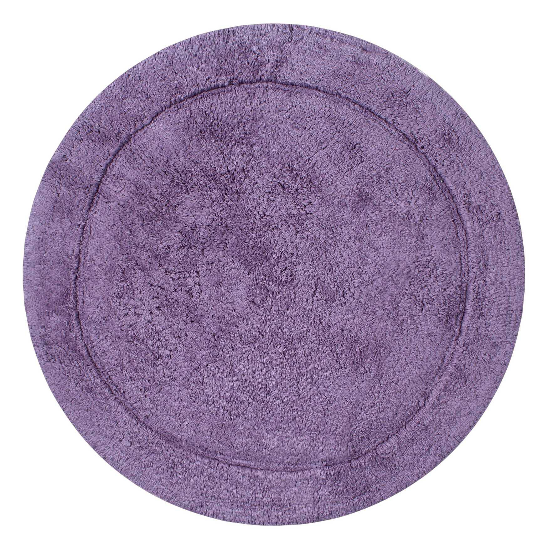 Bloomfield Round Bath Rug Collection, PURPLE, hi-res image number 0