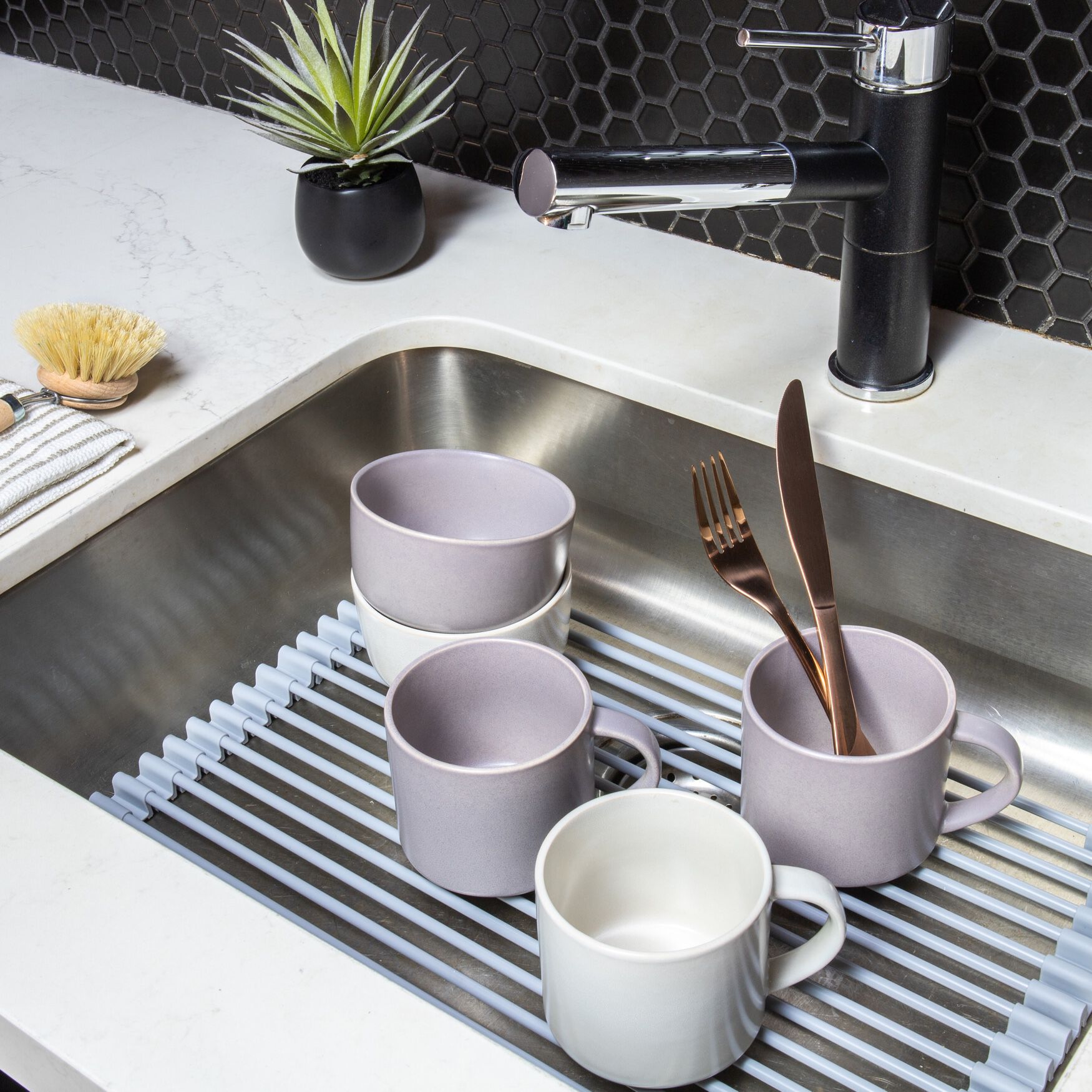 Multi-Purpose Rollup Rack, GRAY, hi-res image number 0