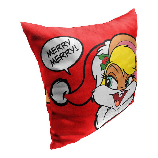Wb Looney Tunes Merry Lola Printed Throw Pillow, , on-hover image number 1