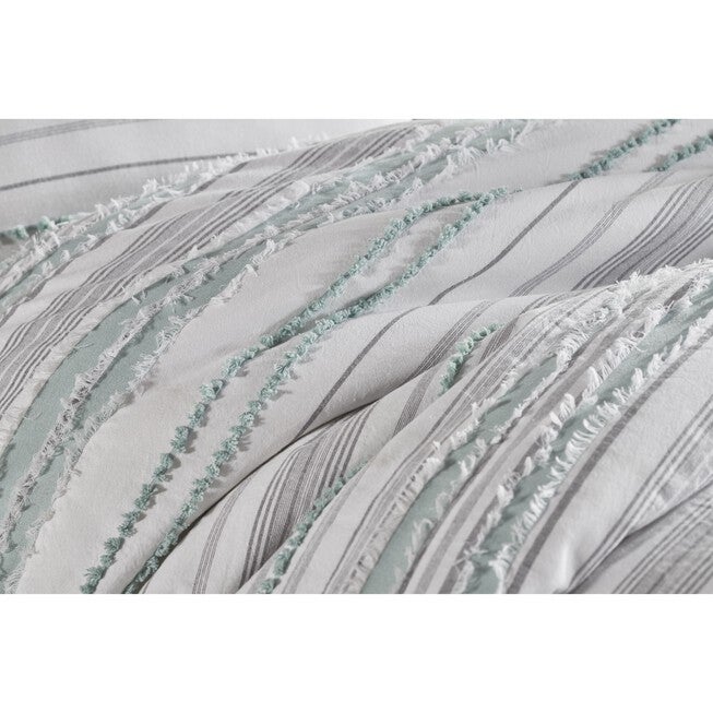 Diana Stripe Collection 100% Cotton Comforter Set, , alternate image number null
