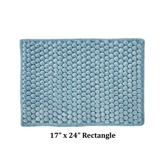 Alma Collection 25% Cotton & 75% Polyester 17 inches X 24 inches Rectangle Bath Rug, , on-hover image number null