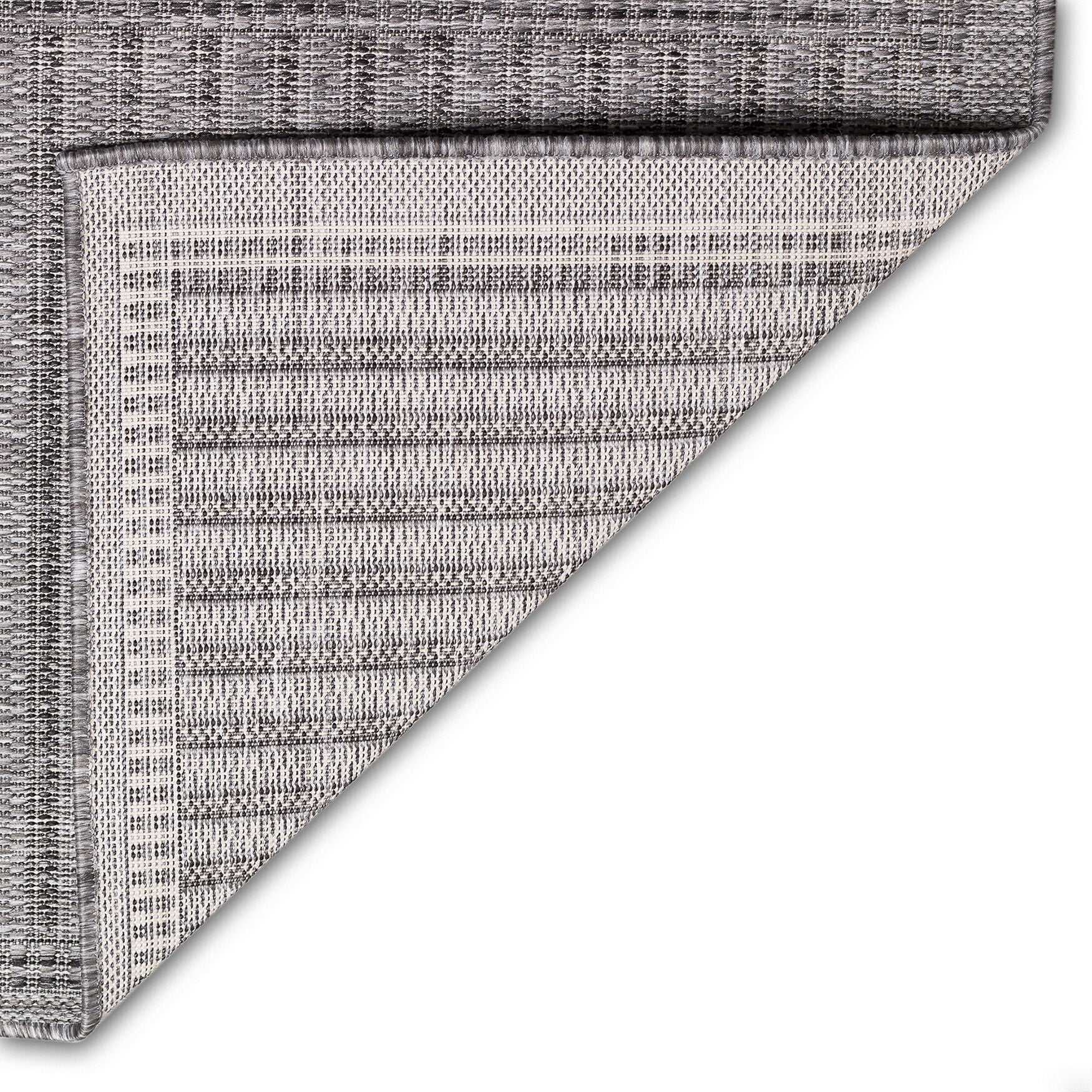 Malibu Simple Border Indoor/Outdoor Area Rug Charcoal, , on-hover image number 1