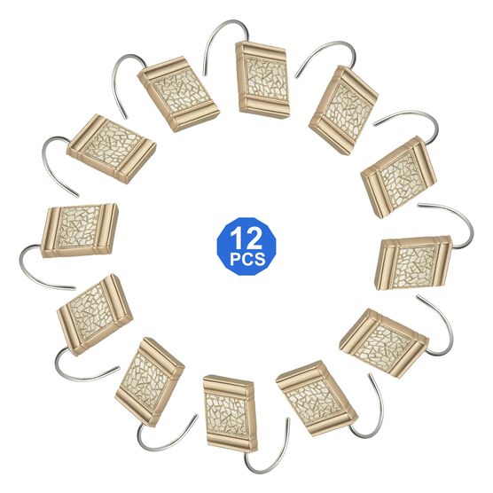 Sinatra Shower Hooks, CHAMPAGNE GOLD, hi-res image number null