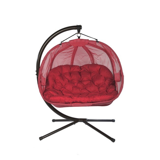 Hanging Pumpkin Patio Chair - Red, , alternate image number 3