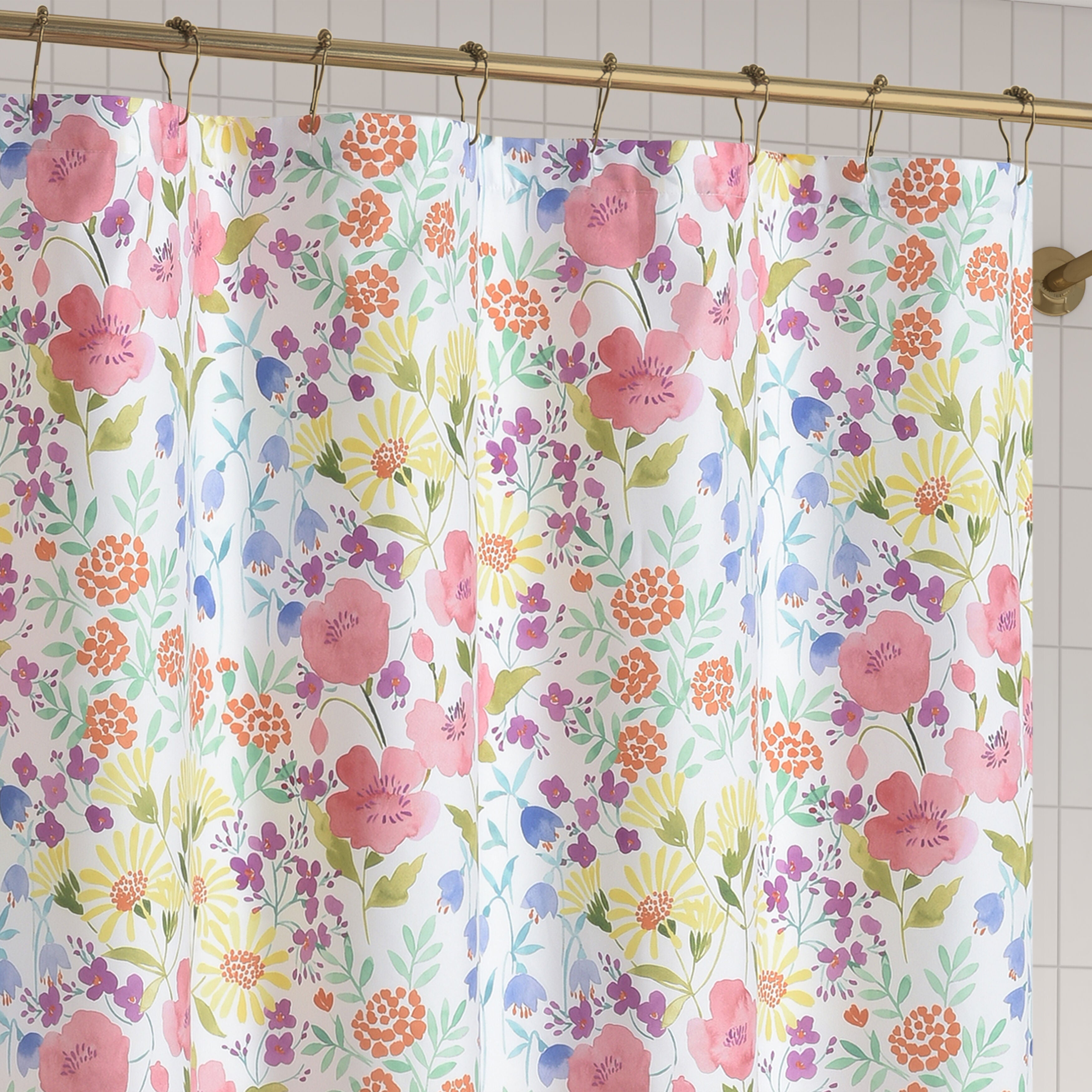 JULES SHOWER CURTAIN, PINK, alternate image number 1
